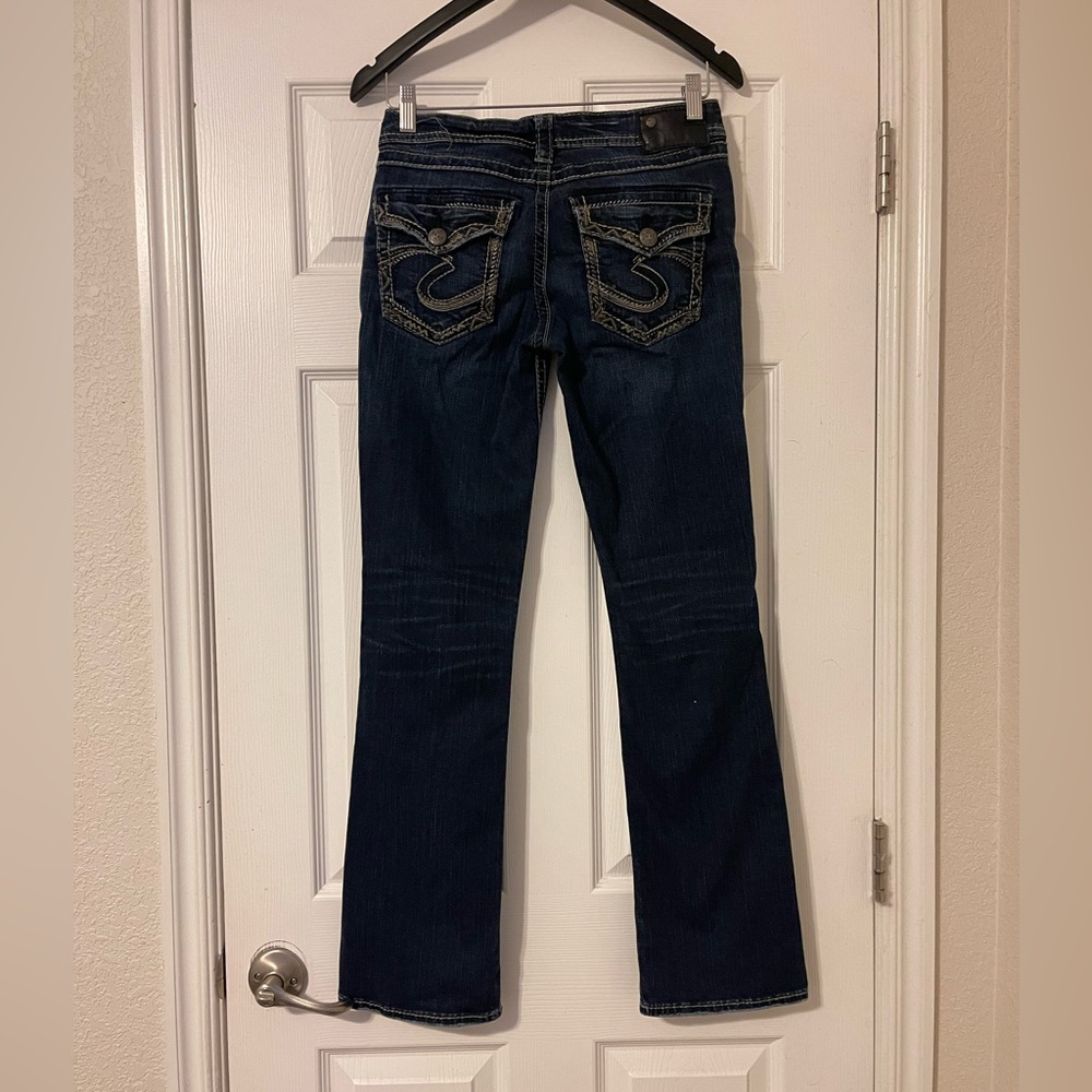 Lightly worn Aiko mid slim boot jeans! W/27 L/31